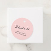 Dusky Rose Pink Danke-Design Geschenkanhänger (Beispiel)