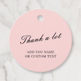 Dusky Rose Pink Danke-Design Geschenkanhänger