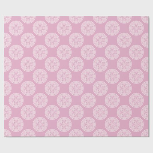 Dusky-Rose-Preppy in rosa Polka-Dosen Geschenkpapier (Flach)