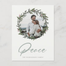 Dusky Sage Green Christmas Wreath Foto Peace