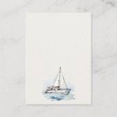 Dusky Sailboat Seascape Books for Brautparty Begleitkarte (Rückseite)