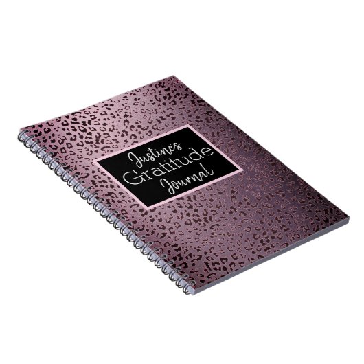 Dusky Violet Leopard DankJournal Notizblock (Rechte Seite)
