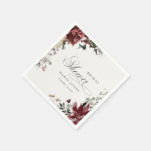 Dusky Warm Winter Festivals Brautparty Serviette (Ecke)