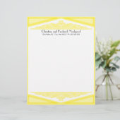 Duskygelb Vintag, Briefkopf (Stehend Vorderseite)