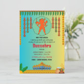 DUSSEHRA Ravan Dahan und Ram Leela Einladung (Stehend Vorderseite)