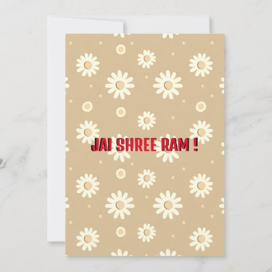 DUSSEHRA Ravan Dahan und Ram Leela Einladung (Rückseite)