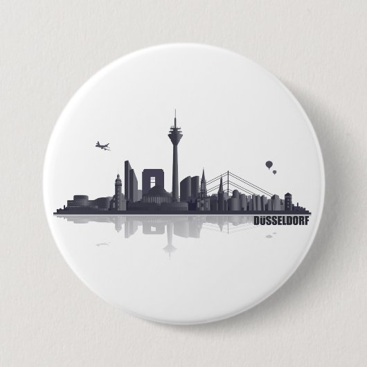Düsseldorf Button / Anstecker / Pin (Vorderseite)