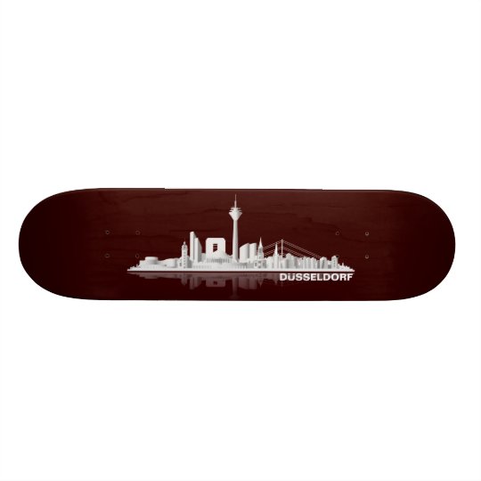 Düsseldorf City Skyline Geschenkidee Individuelle Skatedecks