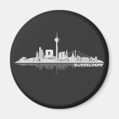 Düsseldorf City Skyline Kühlschrankmagnet / Magnet (Vorne)