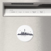 Düsseldorf City Skyline Magnet (In Situ (Geschirrspüler))