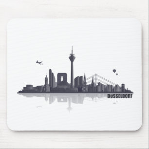 Düsseldorf City Skyline Mousepad