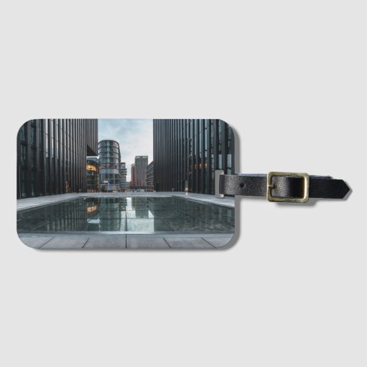 Düsseldorf Deutschland Gepäckanhänger (Vorderseite (Horizontal))