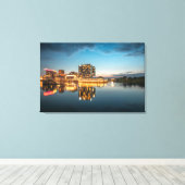 Düsseldorf Deutschland Leinwanddruck (Insitu (Holzboden))