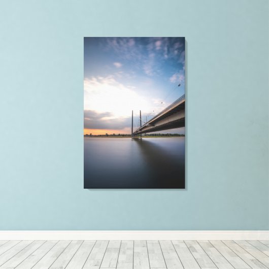 Düsseldorf Deutschland Leinwanddruck (Insitu (Holzboden))