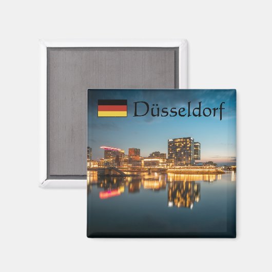 Düsseldorf Deutschland Magnet (Vorderseite/Rückseite)