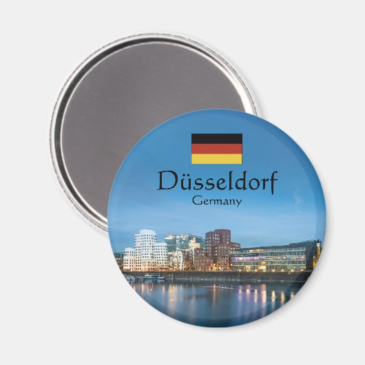 Düsseldorf Deutschland Magnet (Vorderseite/Rückseite)