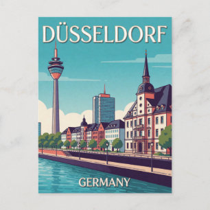 Düsseldorf Deutschland Moderne Architektur Reise Postkarte