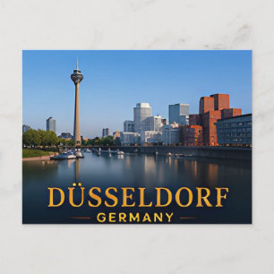 Düsseldorf Deutschland Moderne Stadt Reiseziel Postkarte