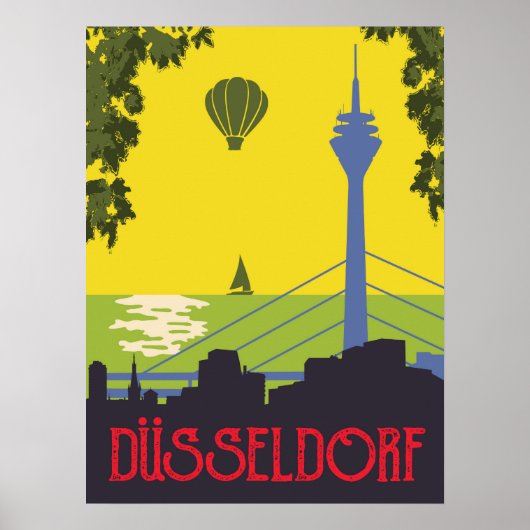 Düsseldorf, Deutschland Poster (Vorne)
