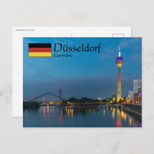 Düsseldorf Deutschland Postkarte (Vorne/Hinten)