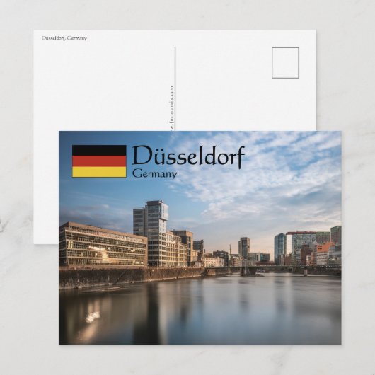 Düsseldorf Deutschland Postkarte (Vorne/Hinten)