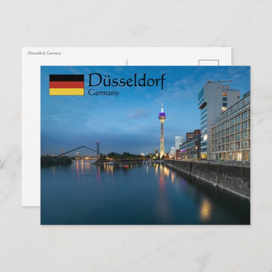 Düsseldorf Deutschland Postkarte (Vorne/Hinten)