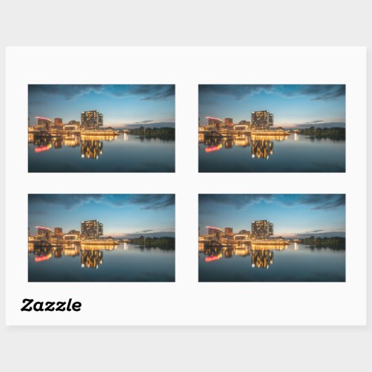 Düsseldorf Deutschland Rechteckiger Aufkleber (Blatt)