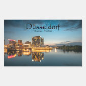 Düsseldorf Deutschland Rechteckiger Aufkleber (Vorderseite)