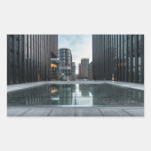 Düsseldorf Deutschland Rechteckiger Aufkleber (Vorderseite)