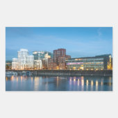 Düsseldorf Deutschland Rechteckiger Aufkleber (Vorderseite)