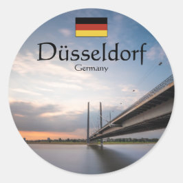 Düsseldorf Deutschland Runder Aufkleber
