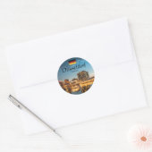 Düsseldorf Deutschland Runder Aufkleber (Umschlag)