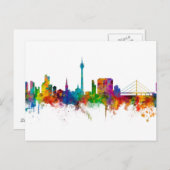 Düsseldorf Deutschland Skyline Postkarte (Vorne/Hinten)
