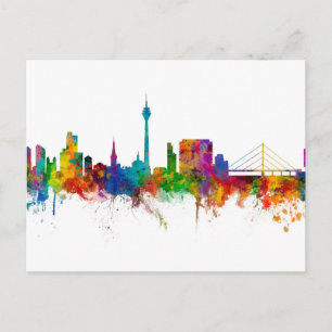 Düsseldorf Deutschland Skyline Postkarte