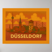 Düsseldorf Deutschland Stadt Kunst Poster (Vorne)