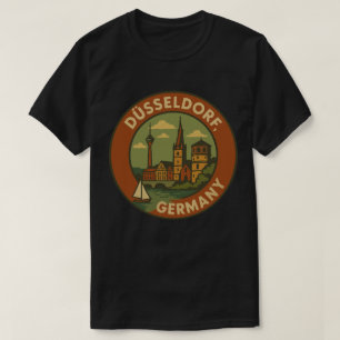 Düsseldorf Deutschland Stadt Kunst T-Shirt