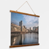 Düsseldorf Deutschland Wandteppich Mit Holzrahmen (Gewinkelt)