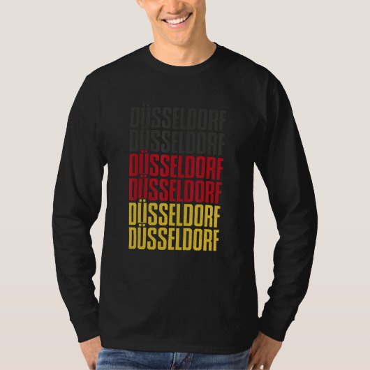 Dusseldorf Dialect Rhine Westphalia Germany Souven T-Shirt (Vorderseite)