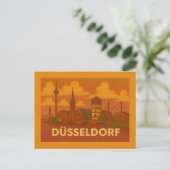 Düsseldorf Germany City Art Postkarte (Stehend Vorderseite)