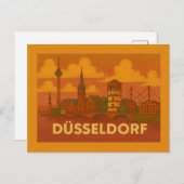 Düsseldorf Germany City Art Postkarte (Vorne/Hinten)