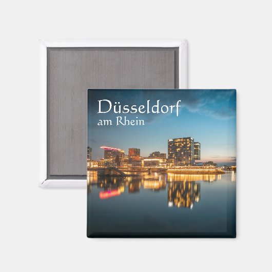 Dusseldorf Germany Souvenir Magnet (Vorderseite/Rückseite)