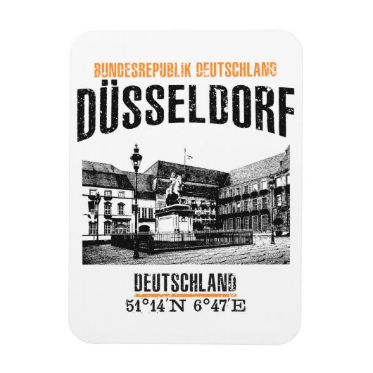 Düsseldorf Magnet (Vertikal)