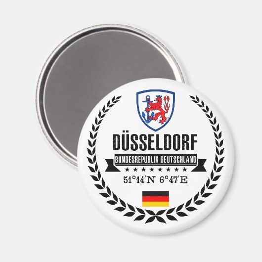Düsseldorf Magnet (Vorderseite/Rückseite)