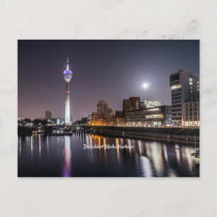 Dusseldorf, Media Harbour (labeled) Postkarte