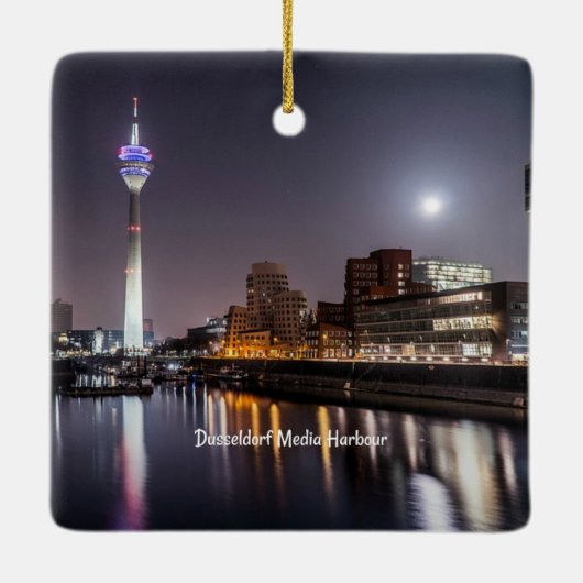 Düsseldorf, Media Harbour (mit der Bezeichnung), Keramikornament (Rückseite)