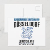 Düsseldorf Postkarte (Vorne/Hinten)
