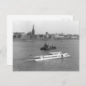 Düsseldorf Rheinschiffahrt Postkarte (Vorne/Hinten)