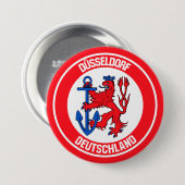 Düsseldorf Round Emblem Button (Vorne & Hinten)