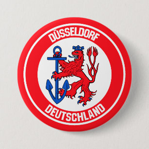 Düsseldorf Round Emblem Button