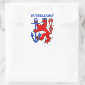 Dusseldorf Runder Aufkleber (Tasche)